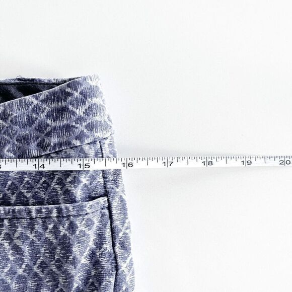 Banana Republic Womens Sloan Fit Trouser Ankle Pants Northern Python Blue White - Picture 8 of 10